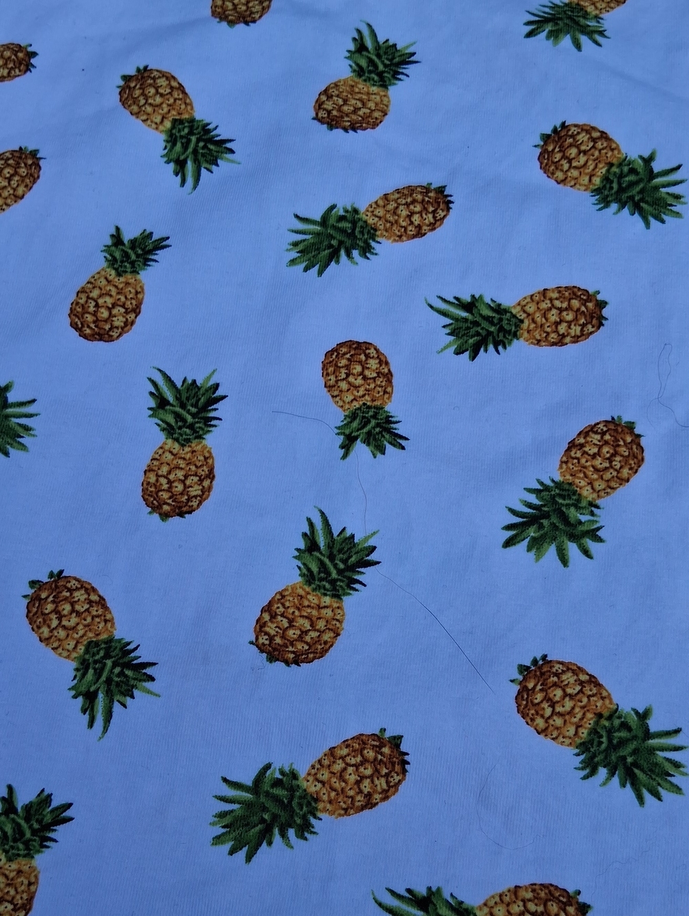 Forever 21 White Tank Top with Yellow Pineapple Print - Picture 2 of 4